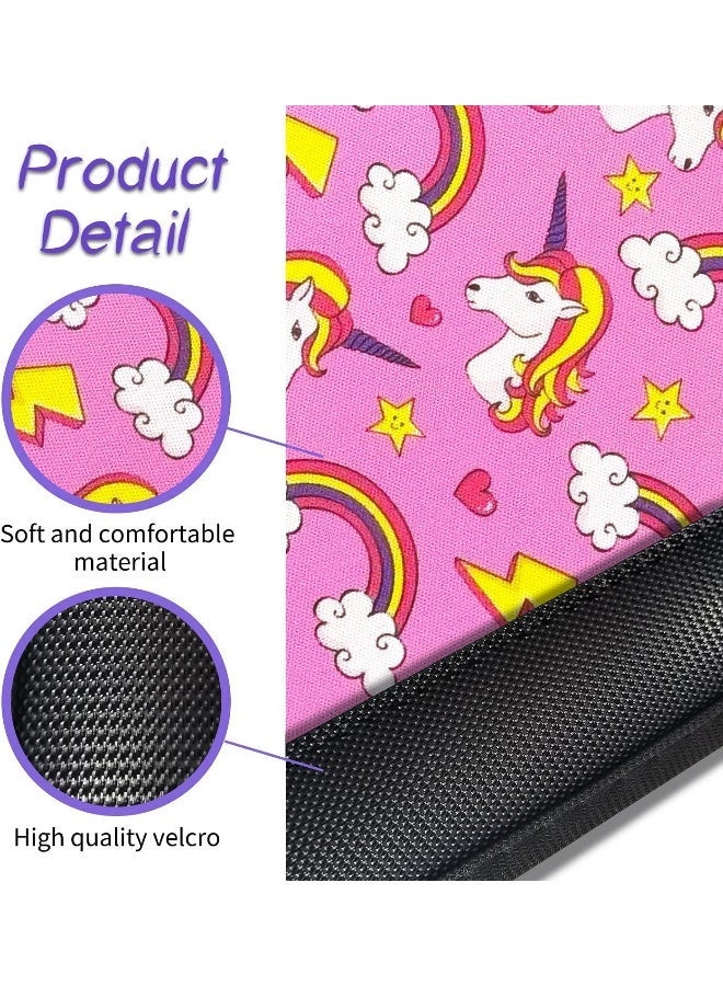 AJLTPA 2Pack Seat Belt Cover for Kids, Cute Unicorn Pattern Car Seat Belt Pads Cover for Girls and Boys, Kid's Seat Belt Cushion, Shoulder Strap Pad (Unicorn) - Image 3